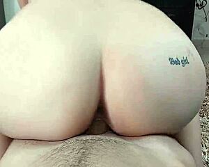 Stepsister Riding Big Tits While Parents Away