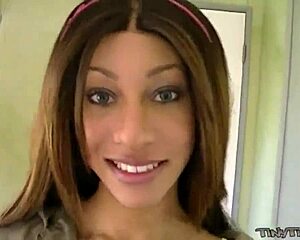 Slutty Teen Tiny Trisha Sucks Cock in POV Action