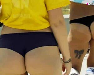 Sexy Bffs Engage In Groupsex With Pervy Coach Before America's Cup