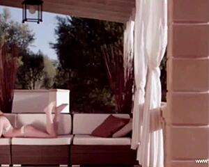 blondes and brunettes passionately kissing and connecting