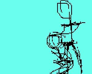 Testing pixel art animation with doll performing oral sex!