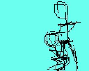 Testing pixel art animation with doll performing oral sex!