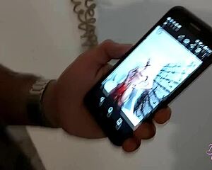 Argentinian shemale Barbie Anderson fucks muscular neighbor Rokko