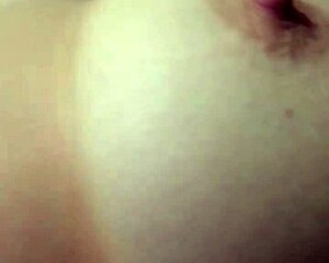 Her big tits bounce wildly as they fuck her ass hard in this amateur scene!