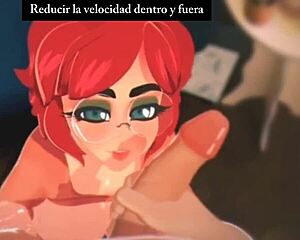 hot 3d redhead busty babe drilling hard!