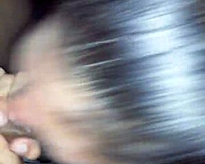 latina deepthroat big black cock, monster size, cumshot