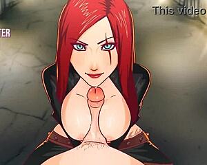 katarina gets titfuck from derpixon in anime scene