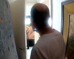 white guy watches latina party from afar