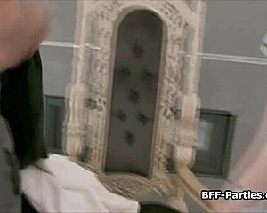 Those sexy painters were jumping on the nude models' hard cocks, you know?