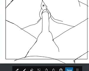 African couple fucks in drawing.