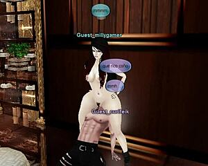 Second Life – a Hentai girl is fucked by her friend