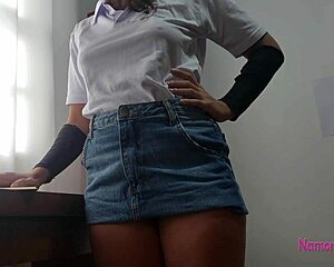 Latina Teen Feels Anal Creampie In Private Lesson