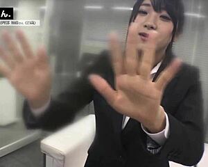 Japanese Ol Kato Forced Blowjob In Reception Room