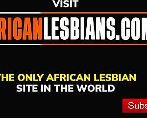 In the steamy bathroom, an African lesbian eagerly pleasures her friend’s body