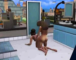 quick college shower turns into wild doggystyle banging fun