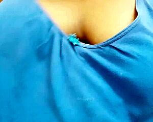 big boobs asian milf gets sexy tits worshipped!