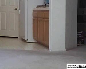 Trina Michaels practices titty fucking with her girlfriend and puppeteer slut then they swap breeds
