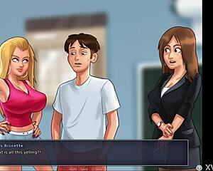 Wow! Making Out with French Teacher in Summertime Saga 45! Hot Milf Roleplay with Big Tits in College Game!