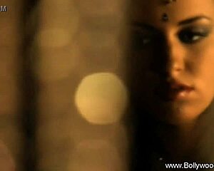 Bold nude striptease by cute Bollywood brunette.