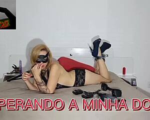 husband gives wife a gift of domination training