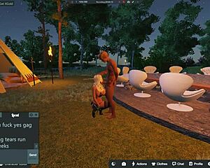 Blonde Whore Takes On Huge BWC In Rough Action