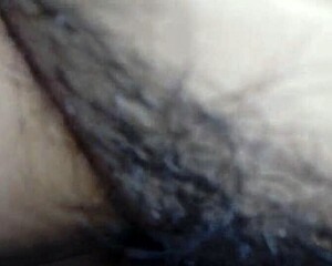 Mi esposa's legs open! Hairy vagina on display!