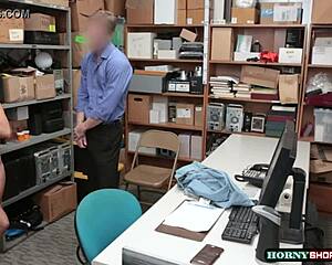 Aryana gets away with a steamy excuse of shoplifting stunt but with a well endowed officer