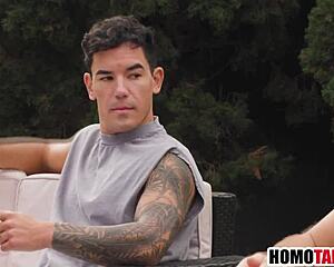 Gerader Stiefbruder lernt schwule Bareback-Fick-Lektion