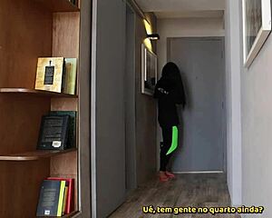 Maid Strips In Bathroom Lingerie