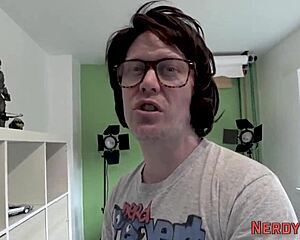 Amateur Tricks Nerd Into First Blowjob And Handjob