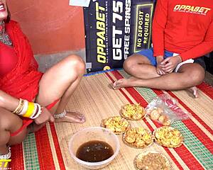 indian milf pissing in homemade video