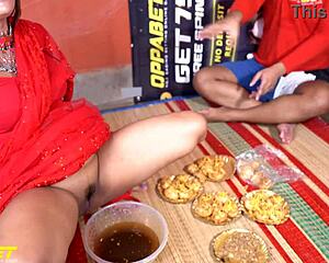 indian milf pissing in homemade video