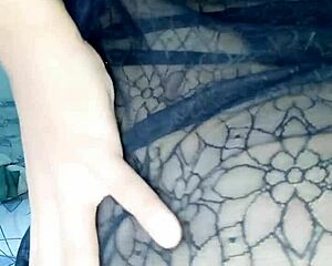 Feeling lonely, I touch myself, revealing my curvy ass and big tits.