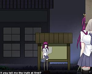 This uncensored anime horror allows you to explore a haunted settlement with Natuki