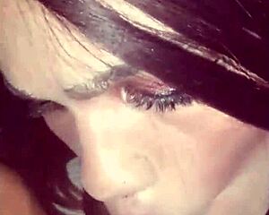 Wanessa Silva sucking a young guy and tasting his milk