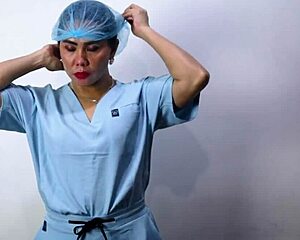 Medical Glove Fetish ASMR Session with Dominafire