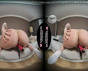 Blonde Cock Teaser Kira Masturbates In Vr With Vibrator!