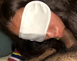 blindfolded argentinian prostitute sucks cock passionately