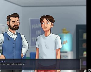 Hot Brunette Teen 18+ Blows Big Cock In Summertime Saga