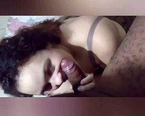 Wonderful Blowjob From My Wife's Friend With Big Cock!