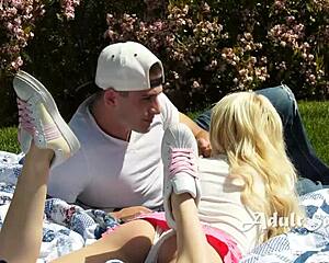 PICNIC SEX WITH LITTLE 18+ STEP SIS - KENZIE REEVES