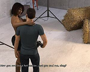 Big City Pleasures 81: Playing with Cassie's big fake boobs in erotic cartoon fun