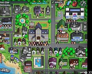 Hot Brunette Teen 18+ Blows Big Cock In Summertime Saga