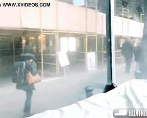 hot bella beretta in glasses getting pounded outdoors, wanna see?