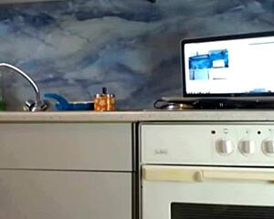Irresistible Sexydea Tempts with Erotic Kitchen Big Ass Display