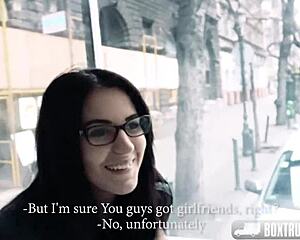 hot bella beretta in glasses getting pounded outdoors, wanna see?