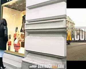 hot bella beretta in glasses getting pounded outdoors, wanna see?