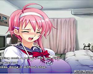 There’s a busty anime girl who gets groped in Apartment of Love ep 5