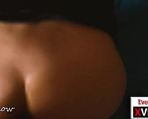 Just watching her take a huge cock with a butt plug, moaning loud in doggy.