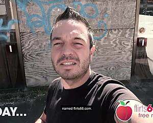 Γαμήσι στη σκάλα με την όμορφη γερμανή έφηβη Jessii Van Riva πλήρης σκηνή